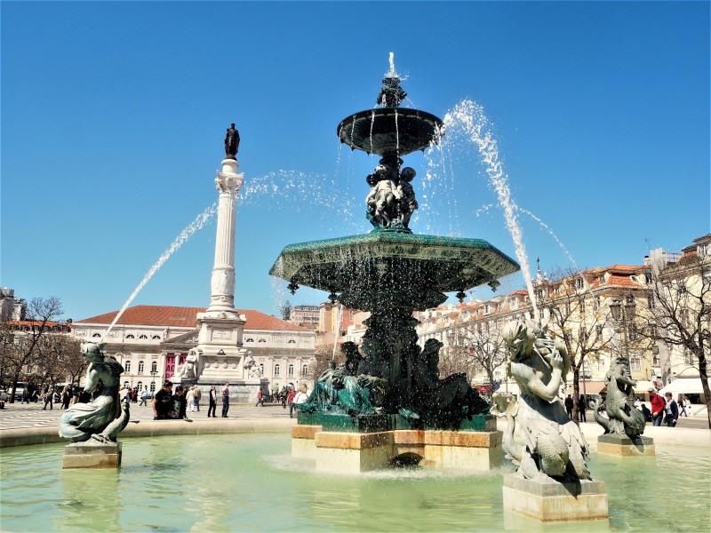 Fontes da Praça do Rossio Lisboa