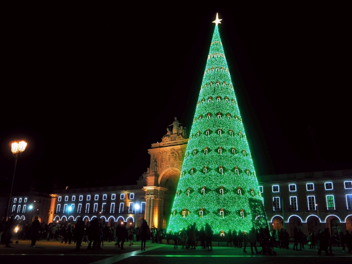 Luzes de Natal Praça do Comércio Lisboa 
