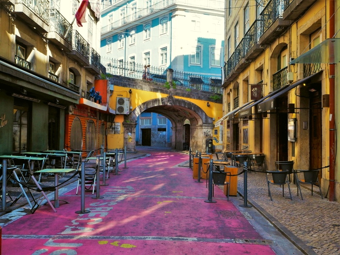 Rua Cor de Rosa em Lisboa 