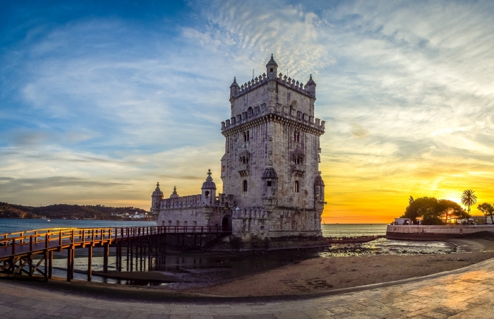 Pôr do sol em Lisboa